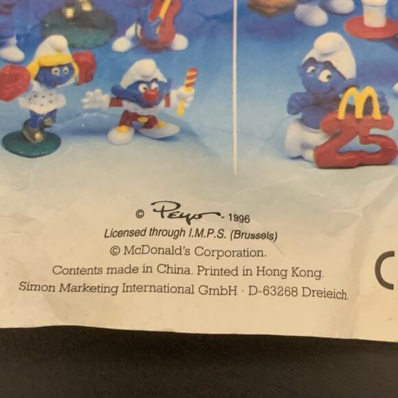 NEW Vintage 1996 The Smurfs Peyo Schleich Clown Jester Action Figure - Picture 12 of 13